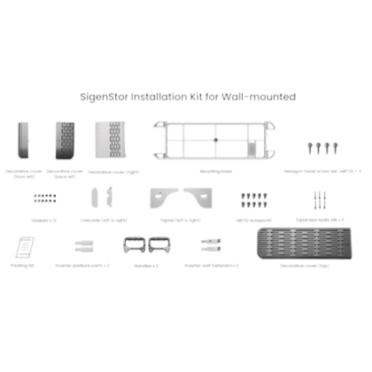 Sigenergy Installation Kit for Wall-mounted